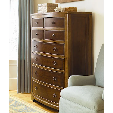 Six Drawer Chest with Sophisticated Inlay